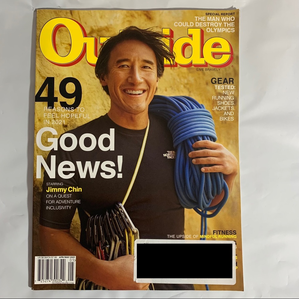 Outside Magazine April May 2021 Jimmy Chin Spring Gear 49 Reasons To Feel Hope